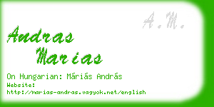 andras marias business card